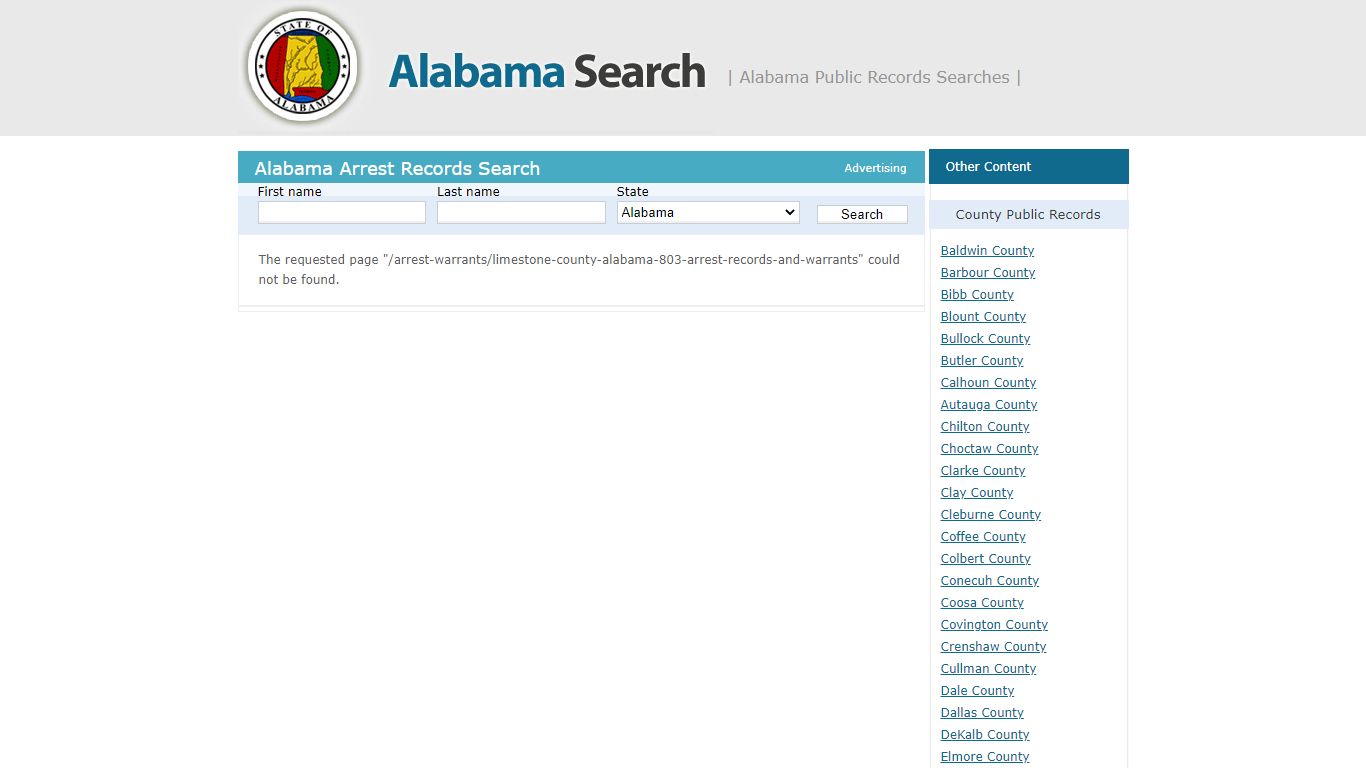 Limestone County, Alabama – Arrest Records and Warrants