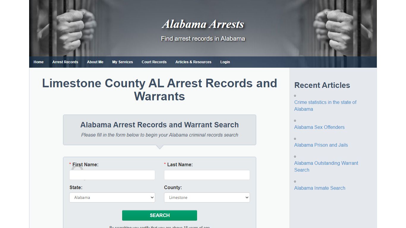 Limestone County AL Arrest Records and Warrants